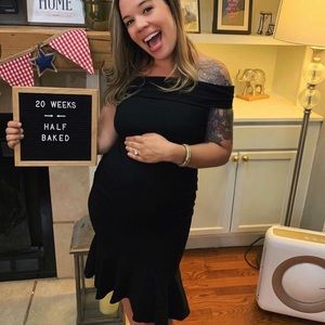 Off Shoulder Mermaid Maternity Dress